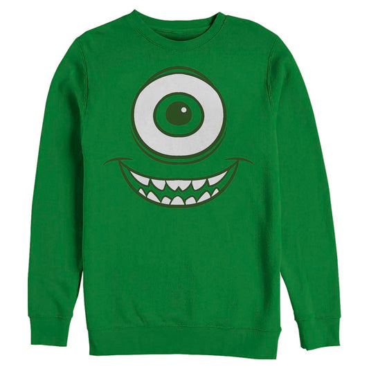 Disney Mike Face Mens Crewneck Sweatshirt