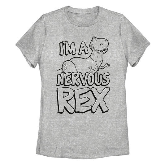 Disney Nervous Rex Womens T Shirt
