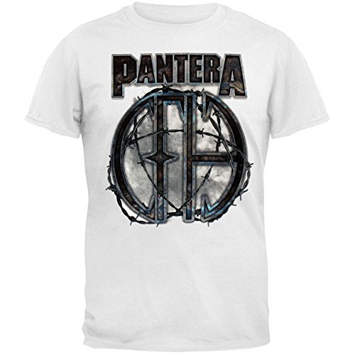 Pantera Men'S Pantara 81 T-Shirt T-Shirt, White, Medium [T-Shirt] - Rock Band Apparel