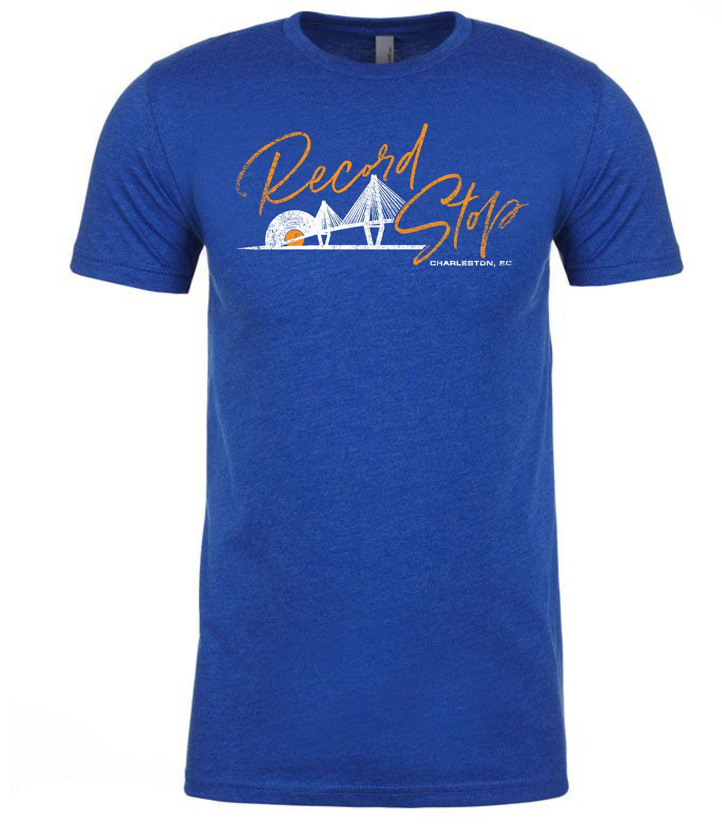 Record Stop Record Stop Charleston Ravenel Bridge - Royal Blue Tee [T-Shirt]