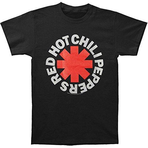 Red Hot Chili Peppers Men'S Rhcp Classic Asterisk T Shirt, Black, Small [T-Shirt] - Rock Band Apparel
