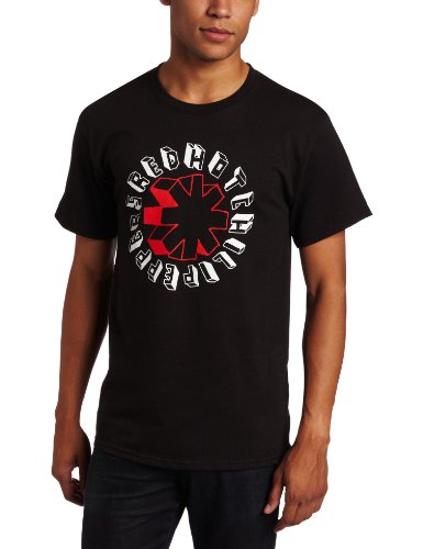 Red Hot Chilli Peppers Hand Drawn Logo (Large Shirt, Black) [T-Shirt] - Rock Band Apparel