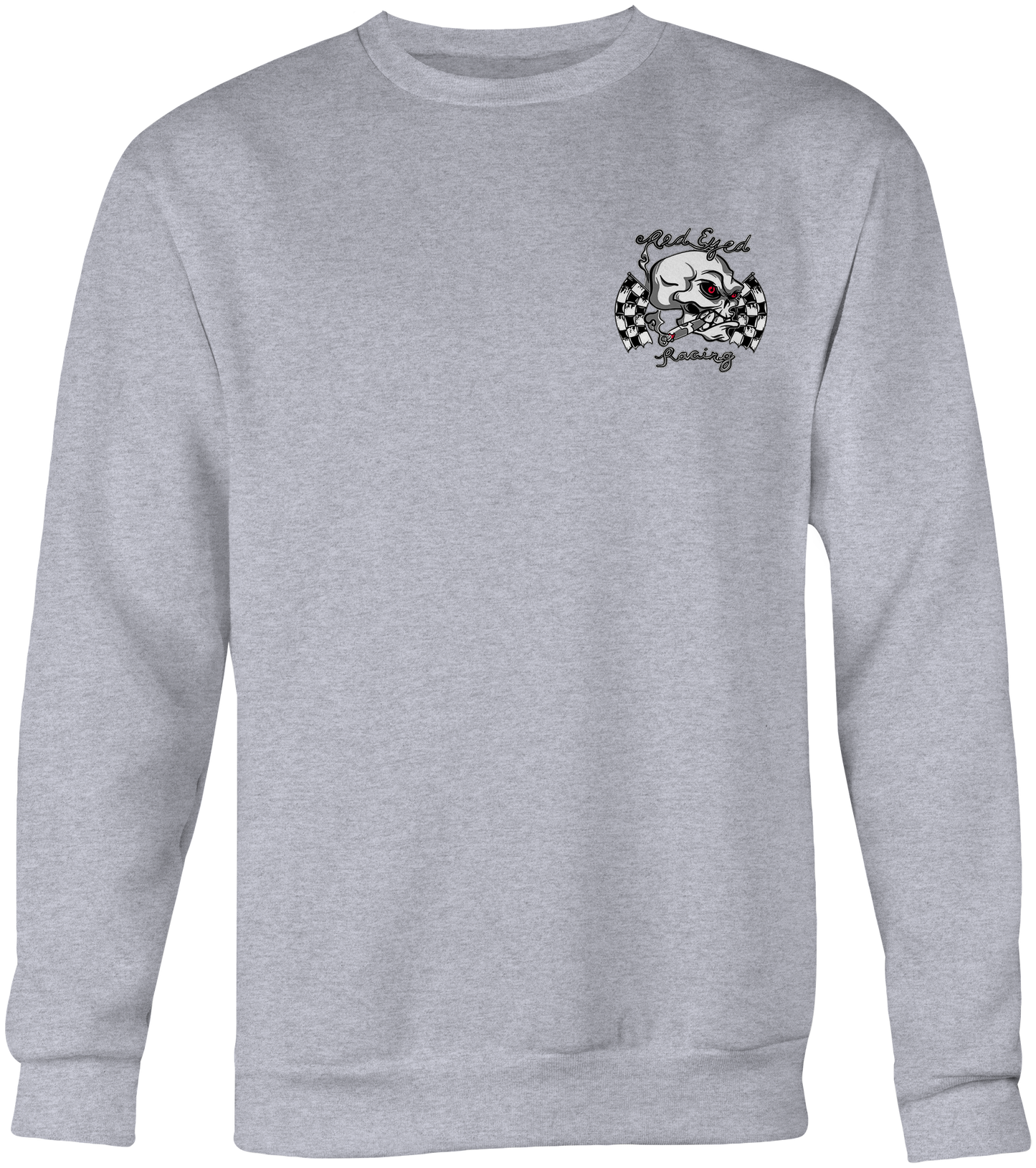 Red Eyed Racing Crewneck Sweatshirts