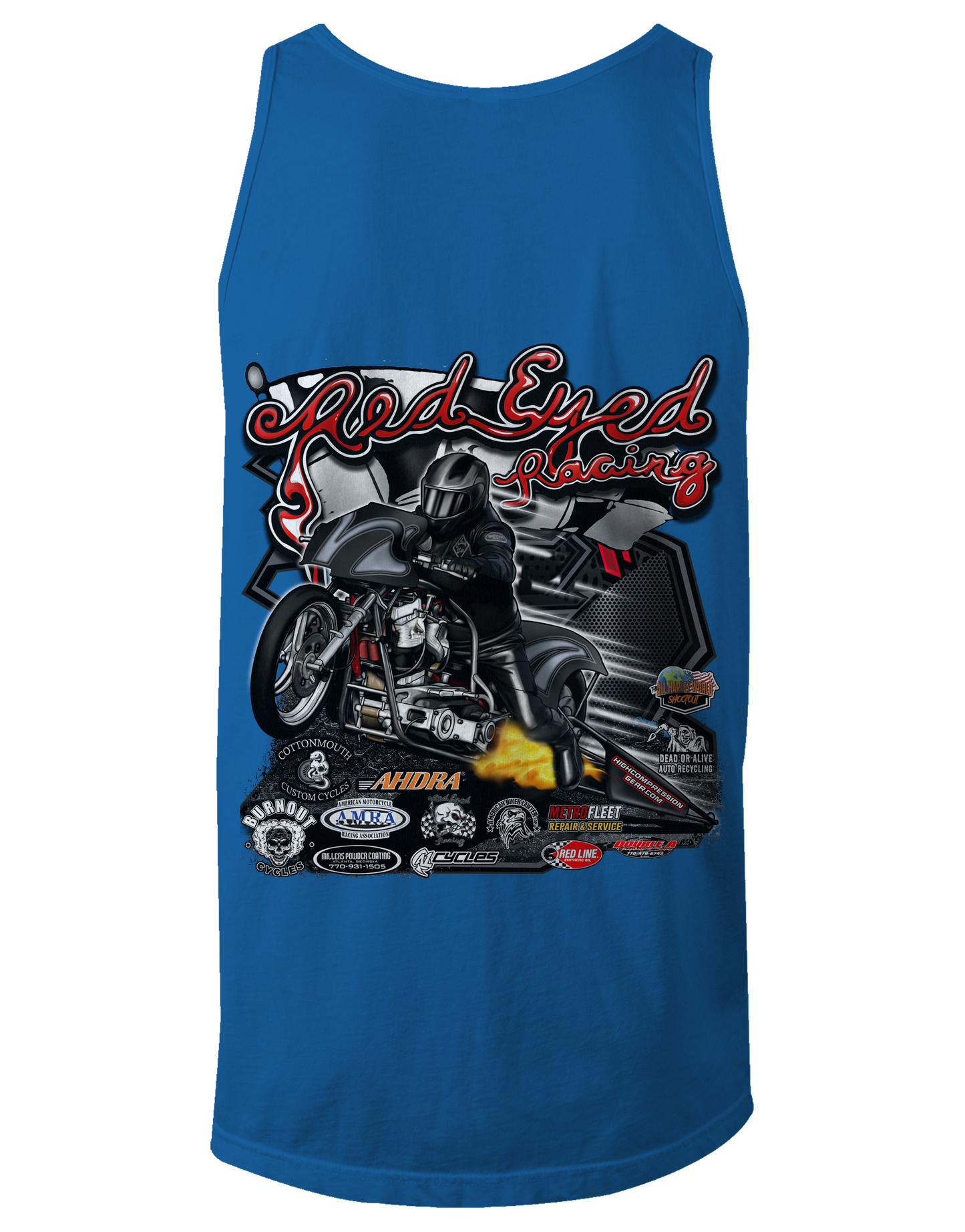 Red Eyed Racing Tank Tops