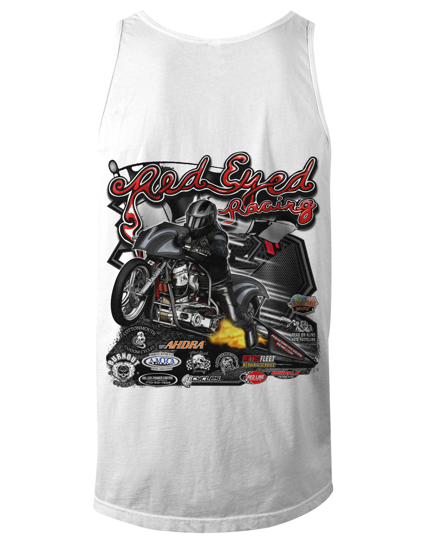Red Eyed Racing Tank Tops