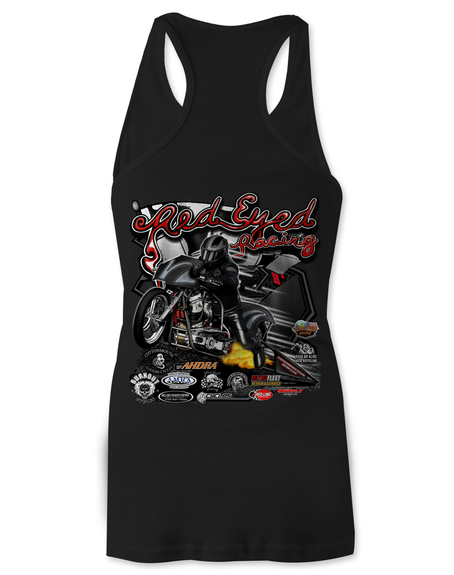Red Eyed Racing Tank Tops