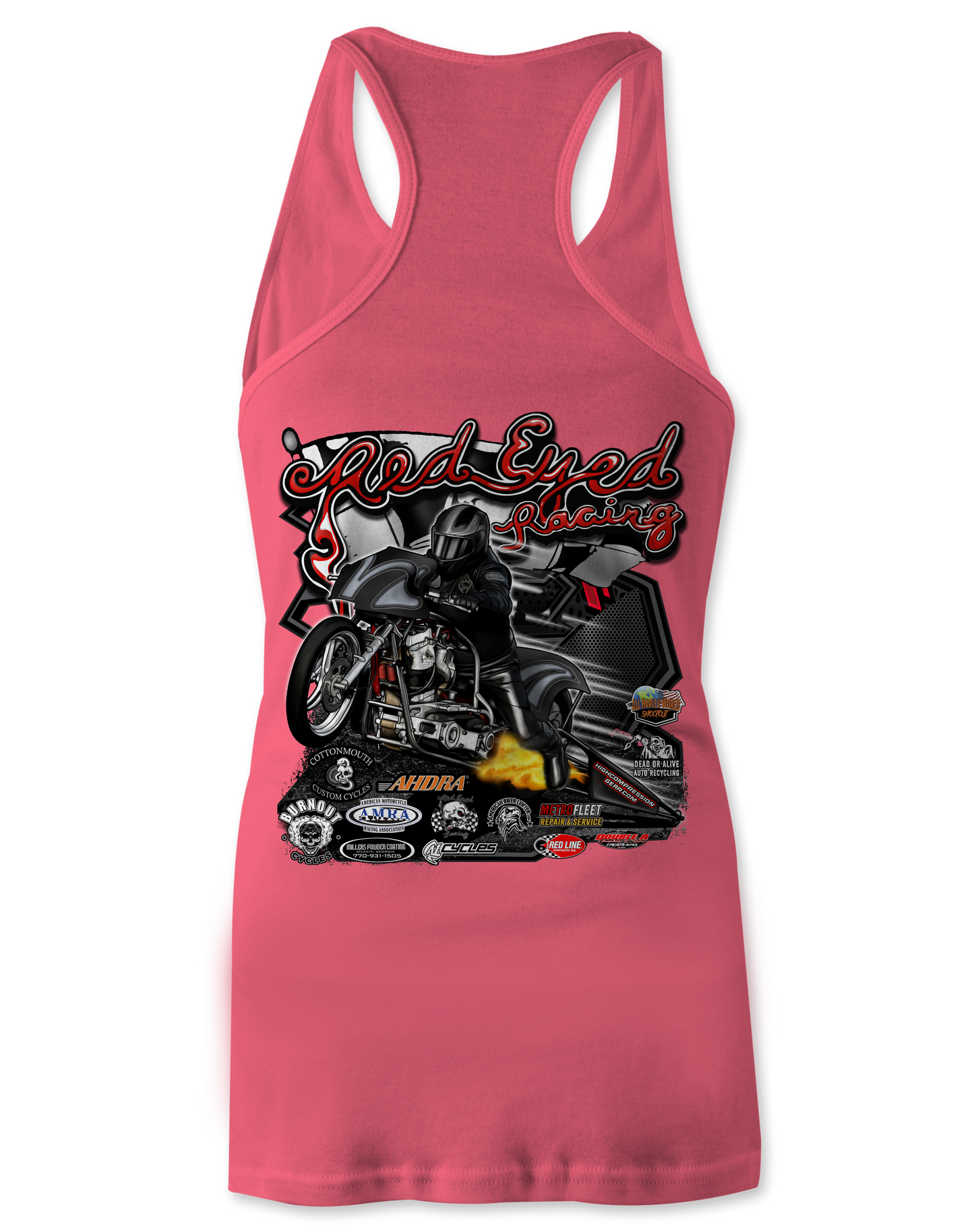 Red Eyed Racing Tank Tops