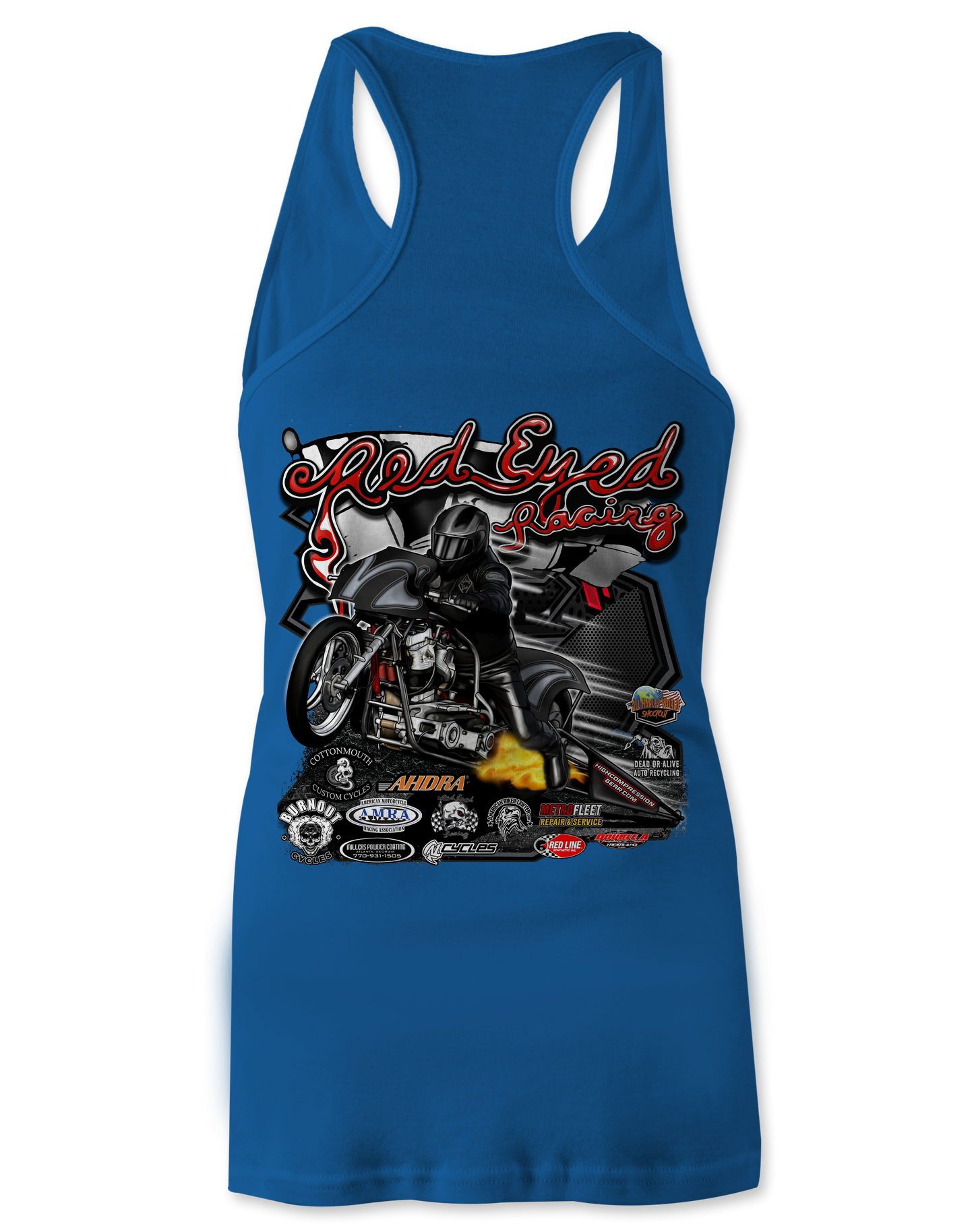 Red Eyed Racing Tank Tops