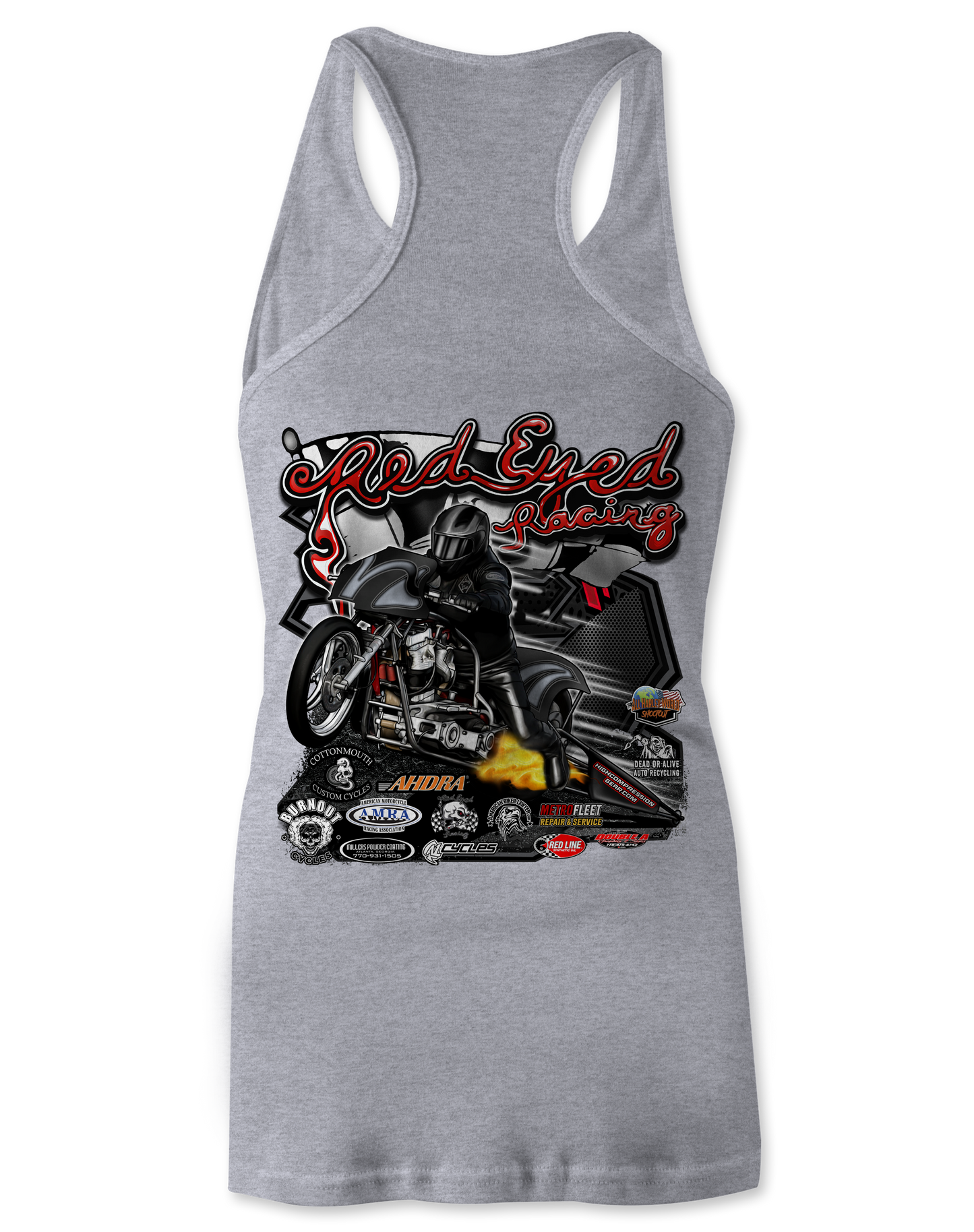 Red Eyed Racing Tank Tops