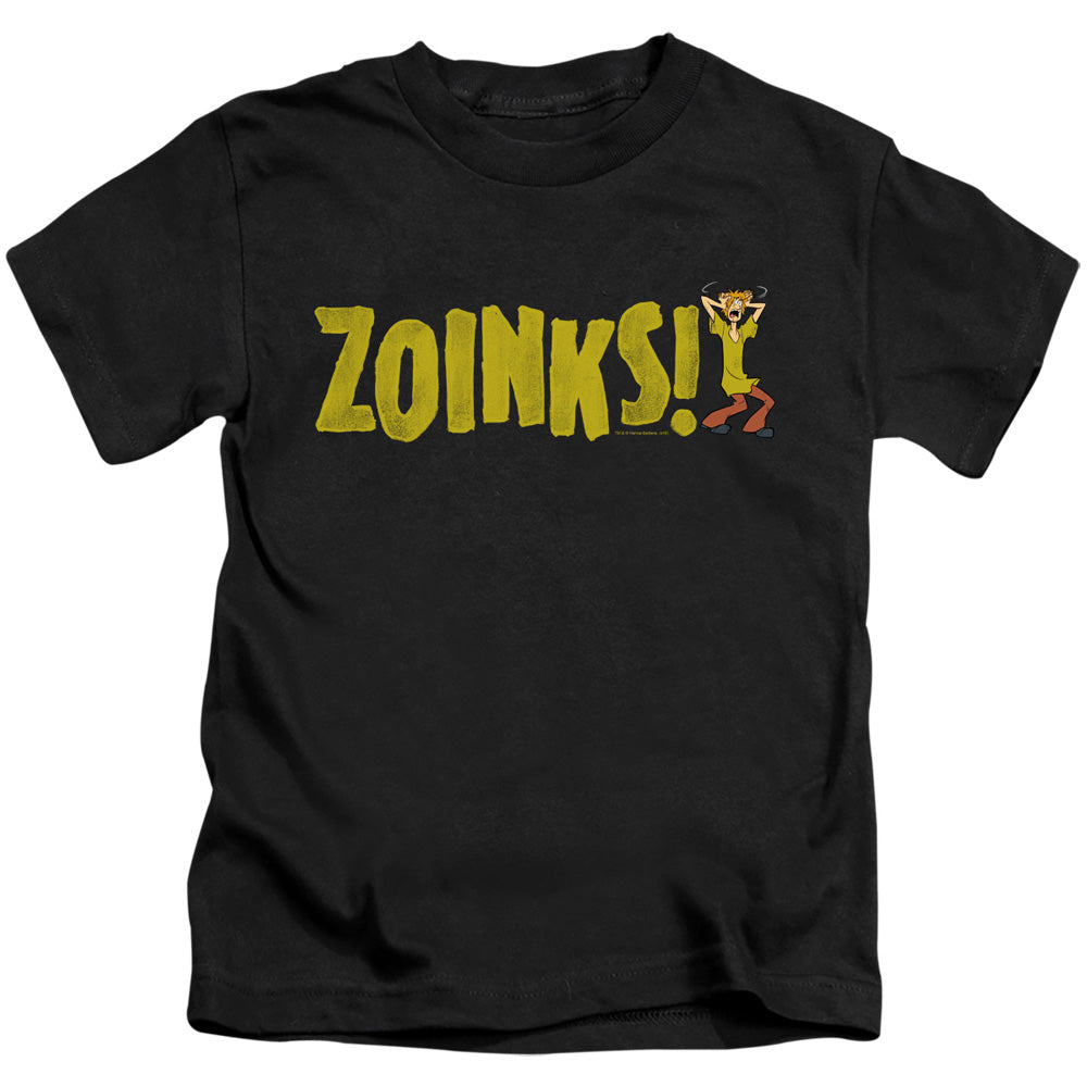 Scooby Doo Zoinks Juvenile Kids Youth T Shirt Black Officially Licensed