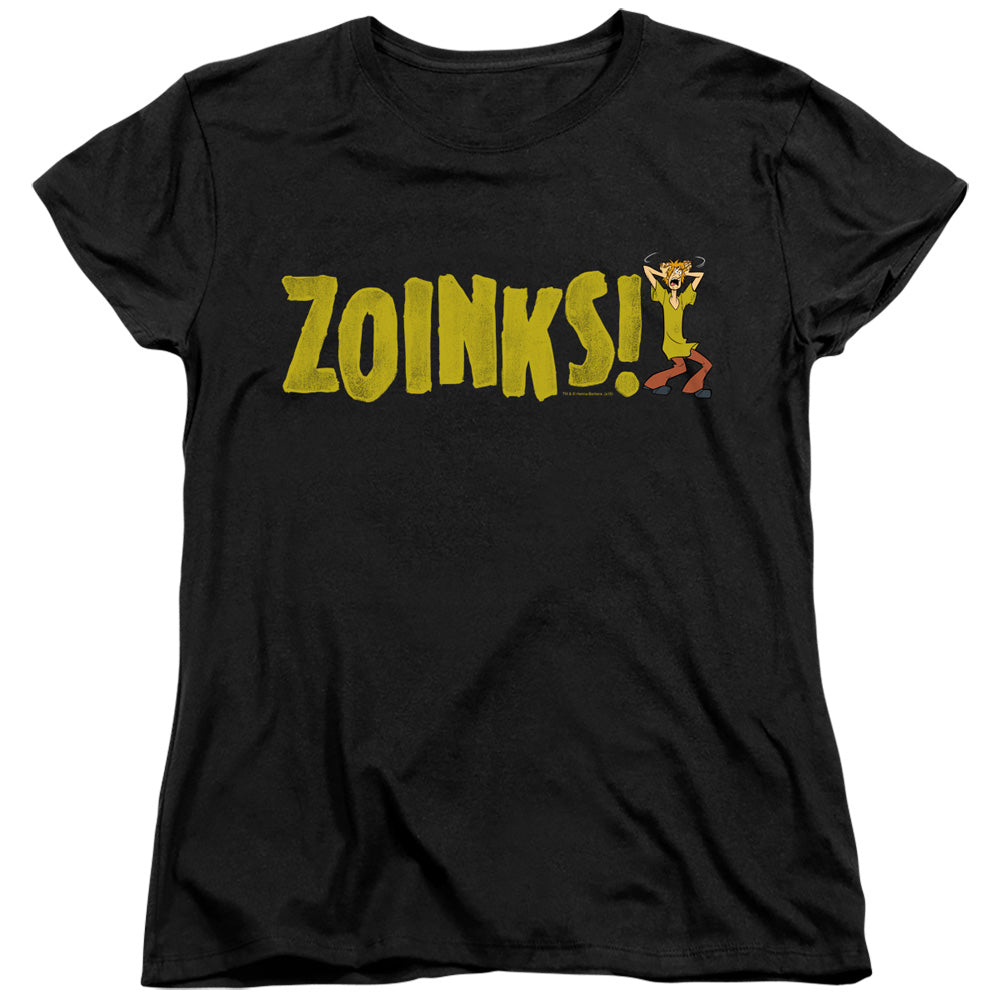 Scooby Doo Zoinks Womens T Shirt Black Officially Licensed