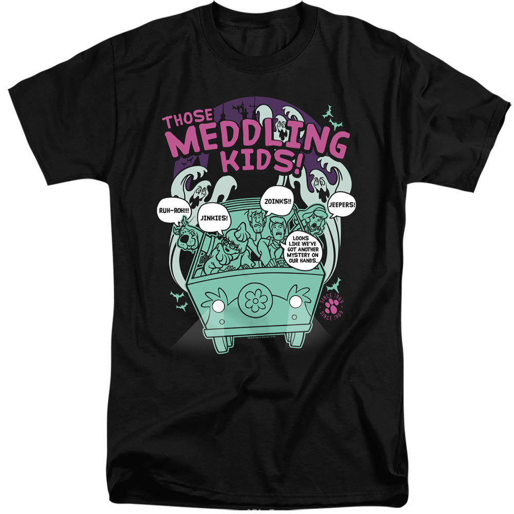 Scooby Doo Meddling Since 1969 Mens Tall T Shirt Black Officially Licensed