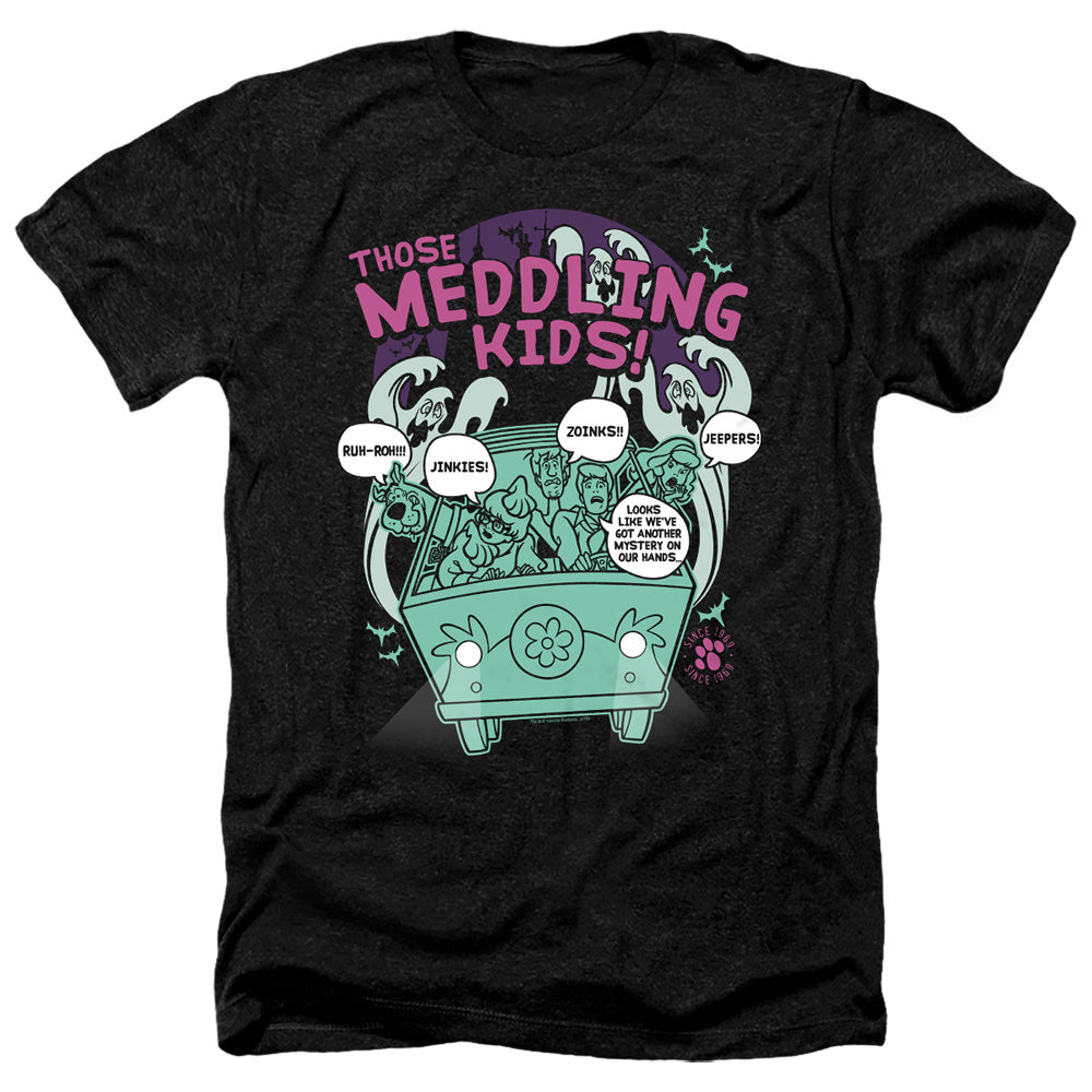 Scooby Doo Meddling Since 1969 Heather Mens T Shirt Black Officially Licensed