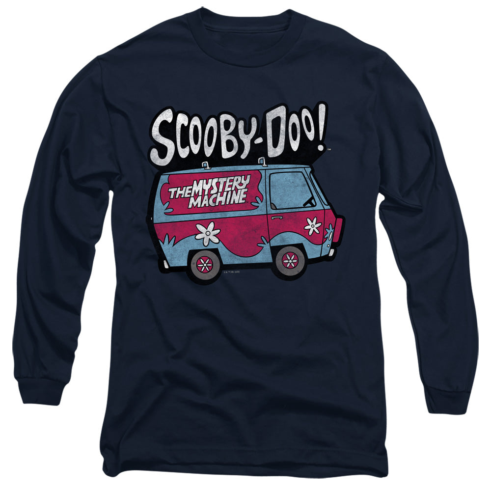 Scooby Doo! Mystery Machine 1 Mens Long Sleeve Shirt Navy Officially Licensed