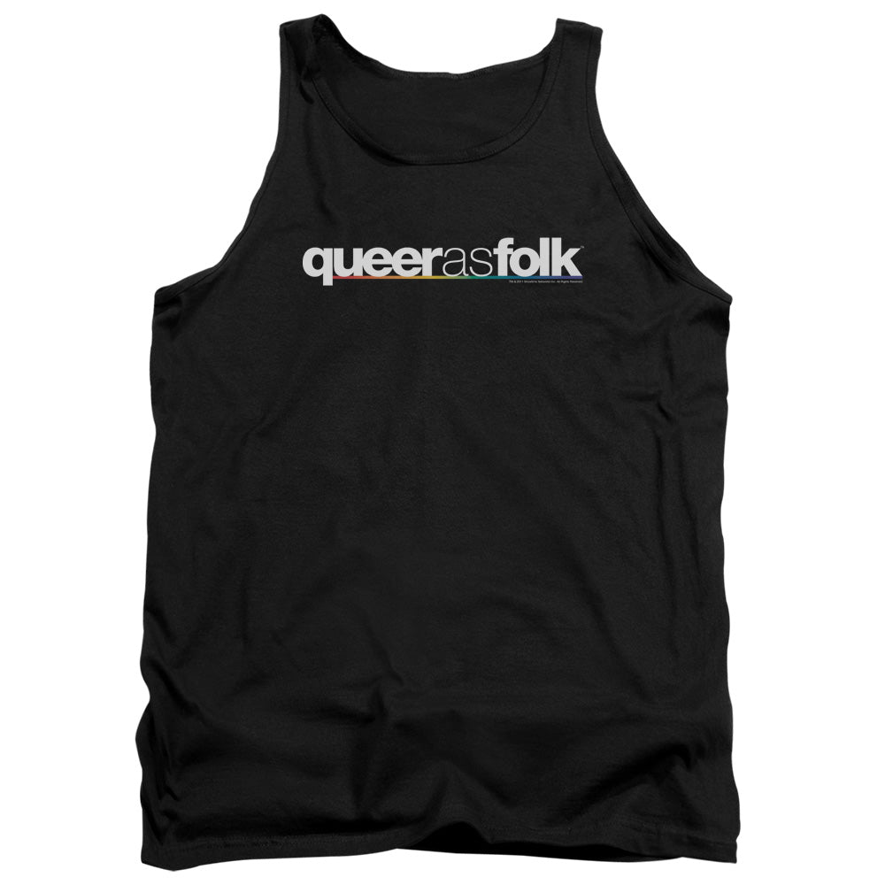 Queer As Folk Logo Mens Tank Top Shirt Black Officially Licensed