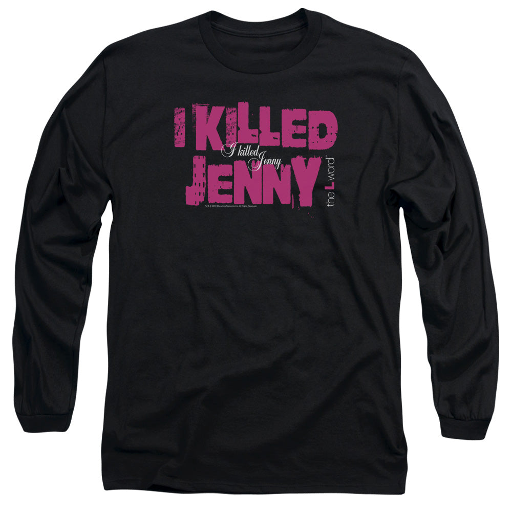 The L Word I Killed Jenny Mens Long Sleeve Shirt Black Officially Licensed