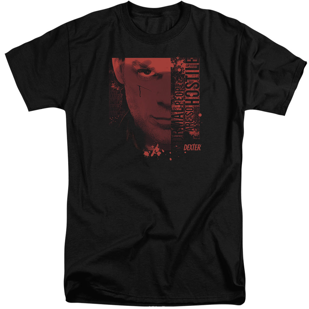 Dexter Normal Mens Tall T Shirt Black Officially Licensed