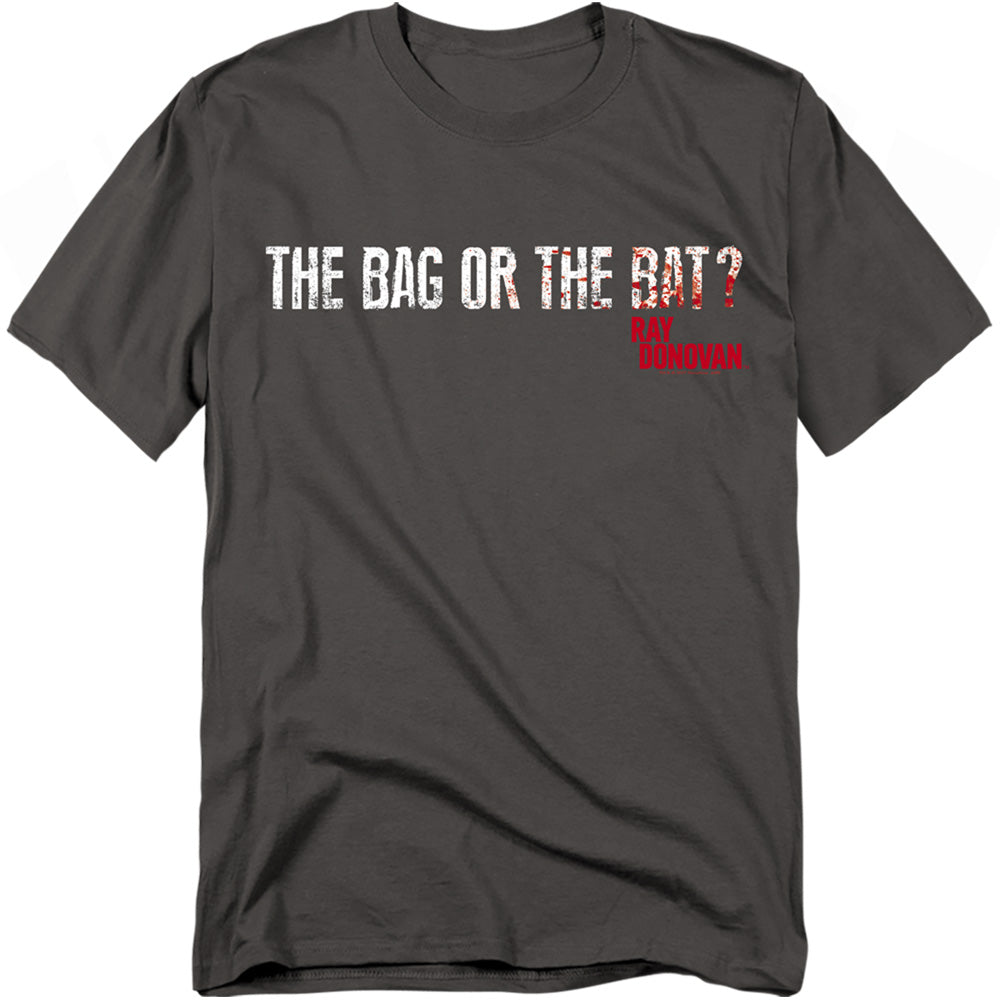 Ray Donovan Bag Or Bat Mens T Shirt Charcoal Officially Licensed