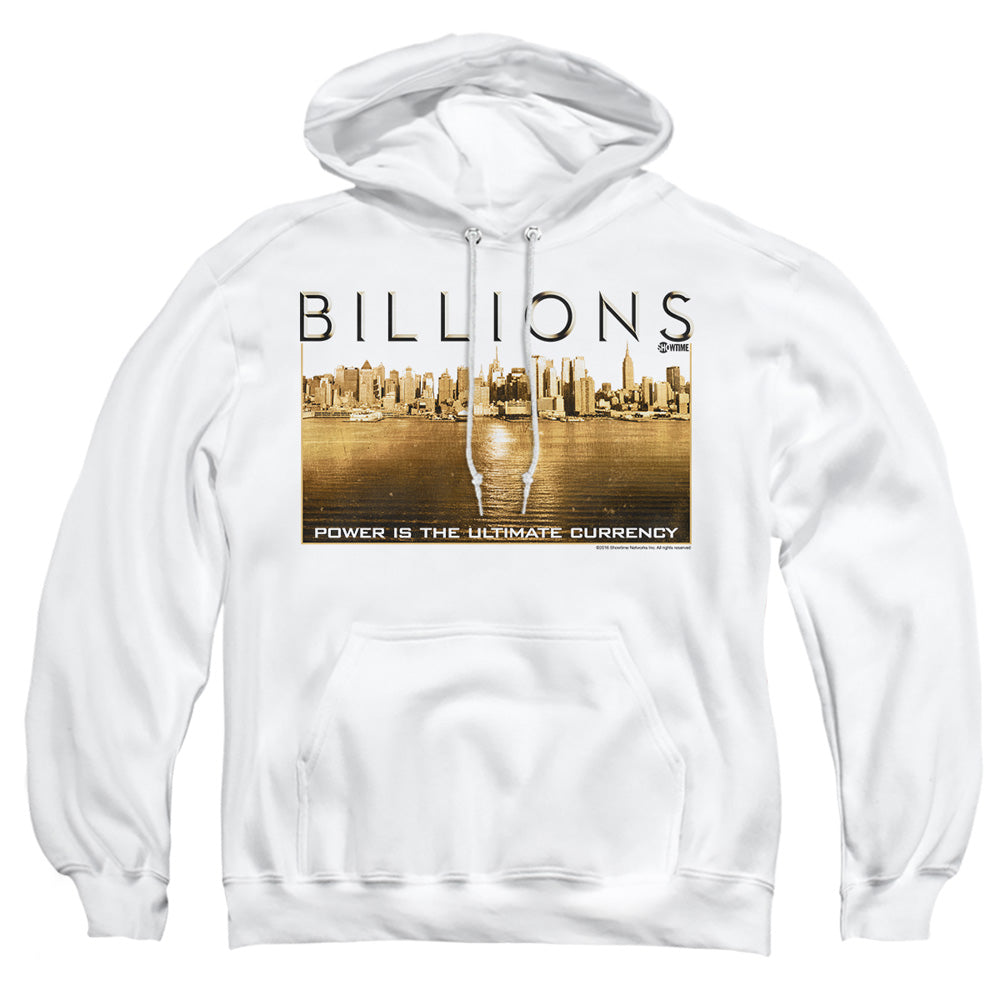 Billions Golden City Mens Hoodie White Officially Licensed