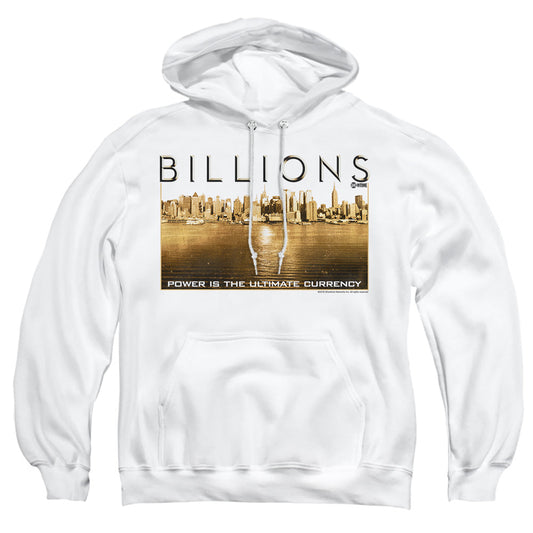 Billions Golden City Mens Hoodie White Officially Licensed