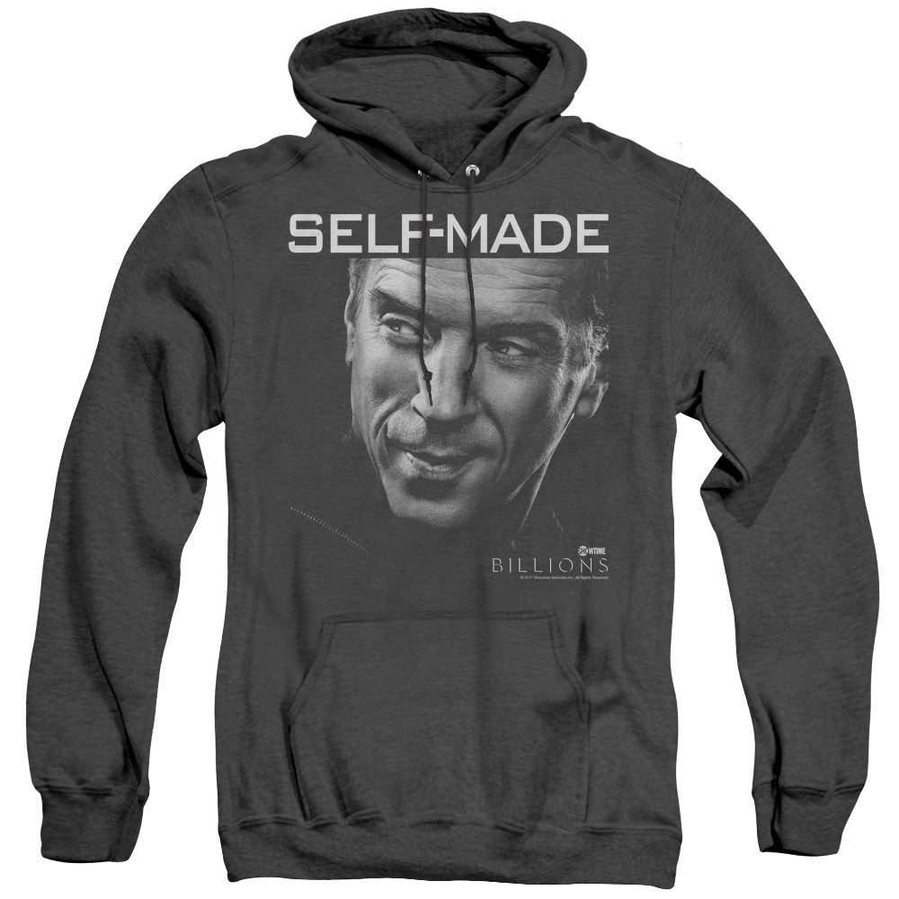 Billions Self Made Heather Mens Hoodie Black Officially Licensed