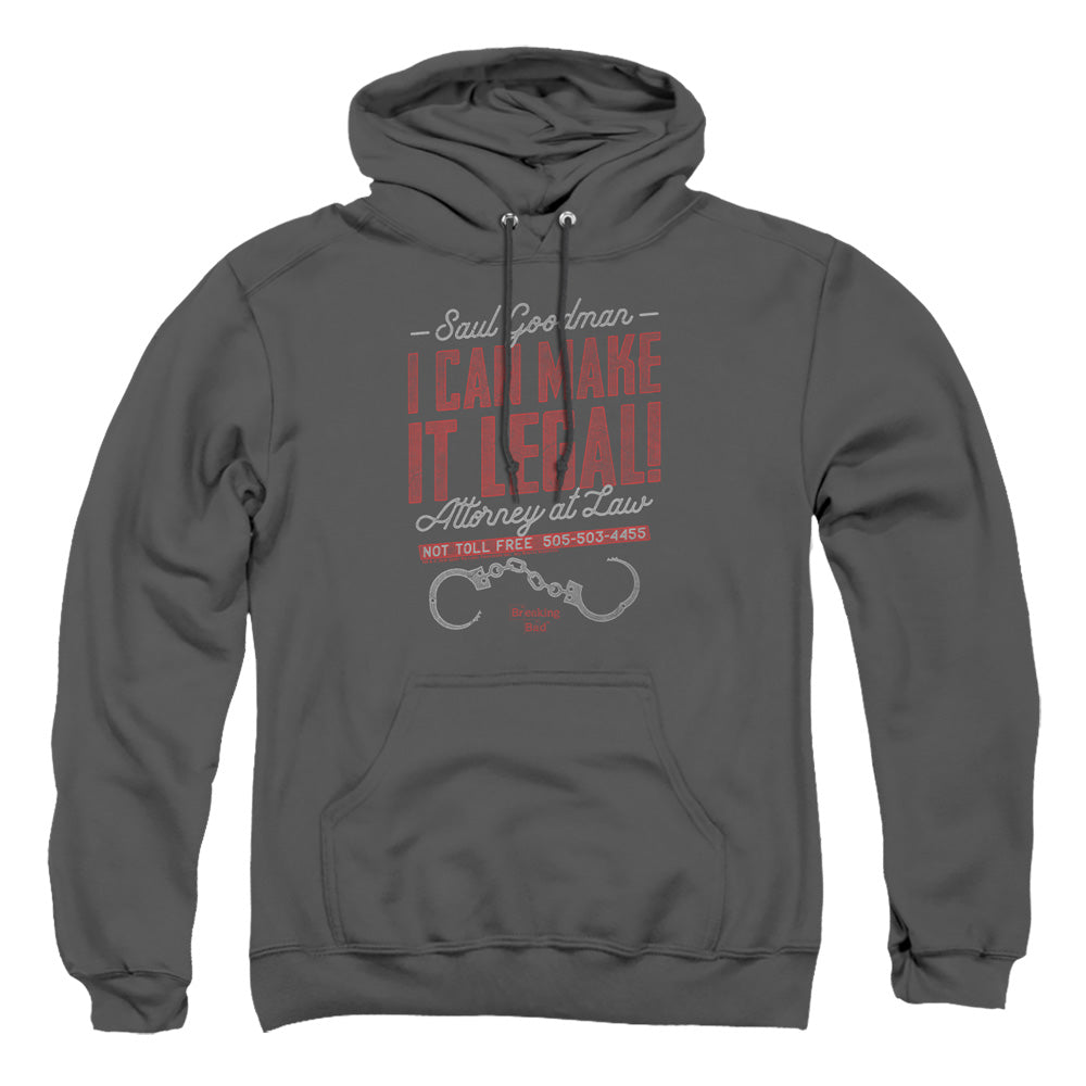 Breaking Bad Make It Legal Mens Hoodie Charcoal
