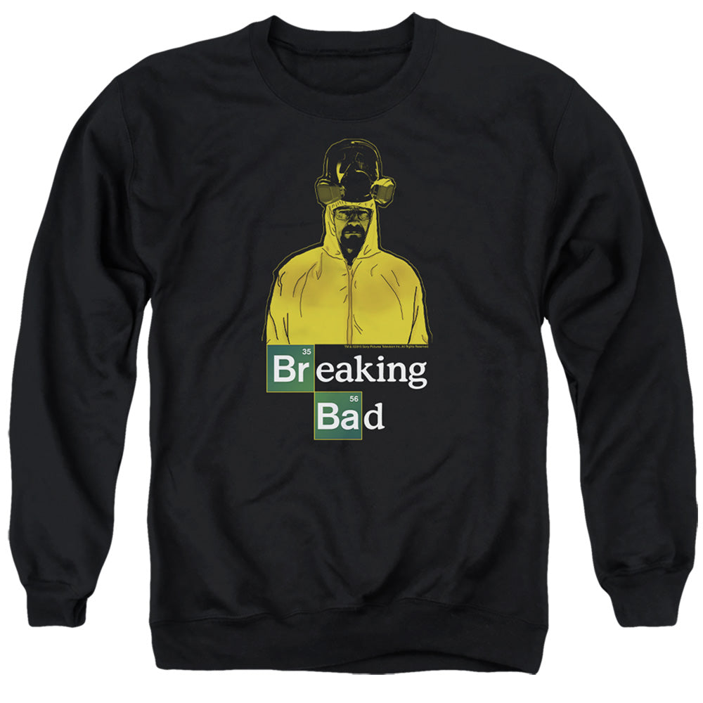 Breaking Bad Hazmat Mens Crewneck Sweatshirt Black Officially Licensed
