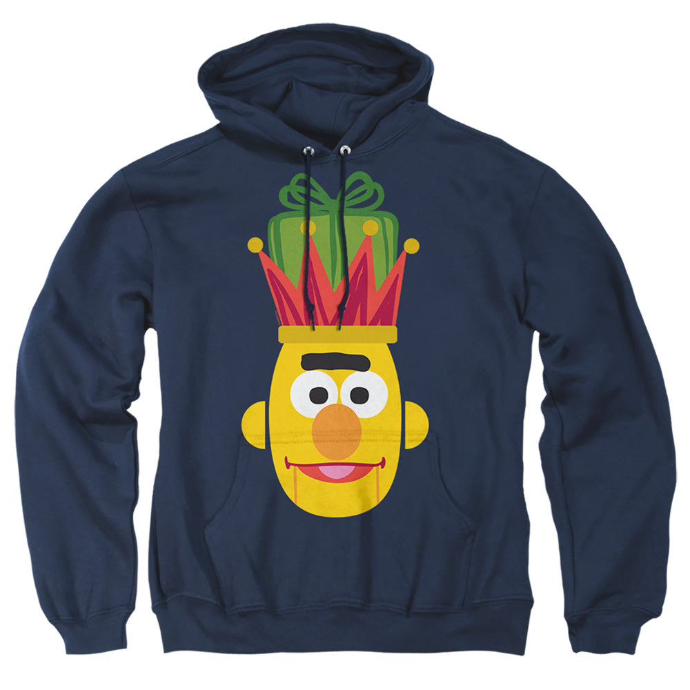 Sesame Street Christmas Nutcracker Bert Mens Hoodie Navy Officially Licensed
