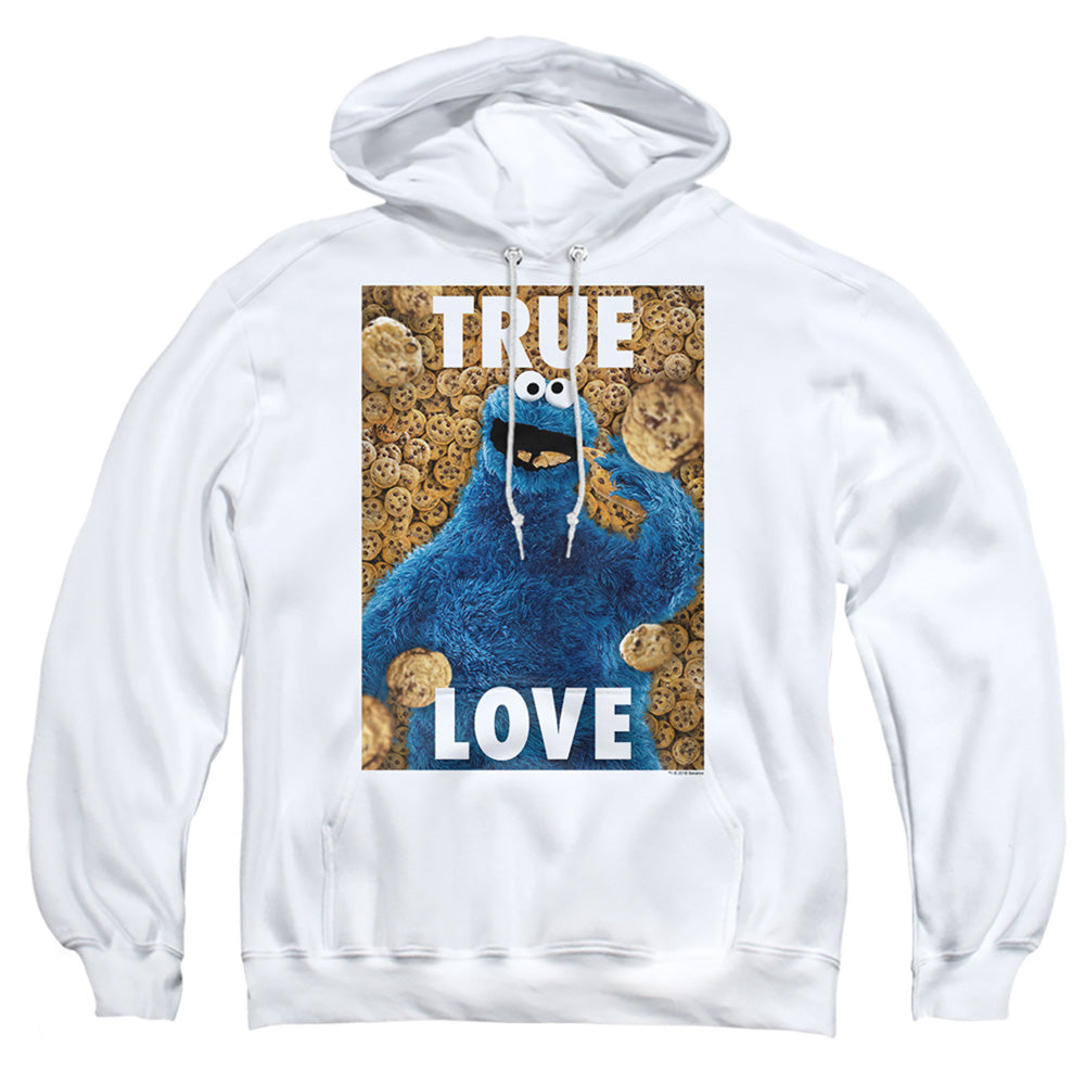 Sesame Street Beautiful Cookies Mens Hoodie White Officially Licensed