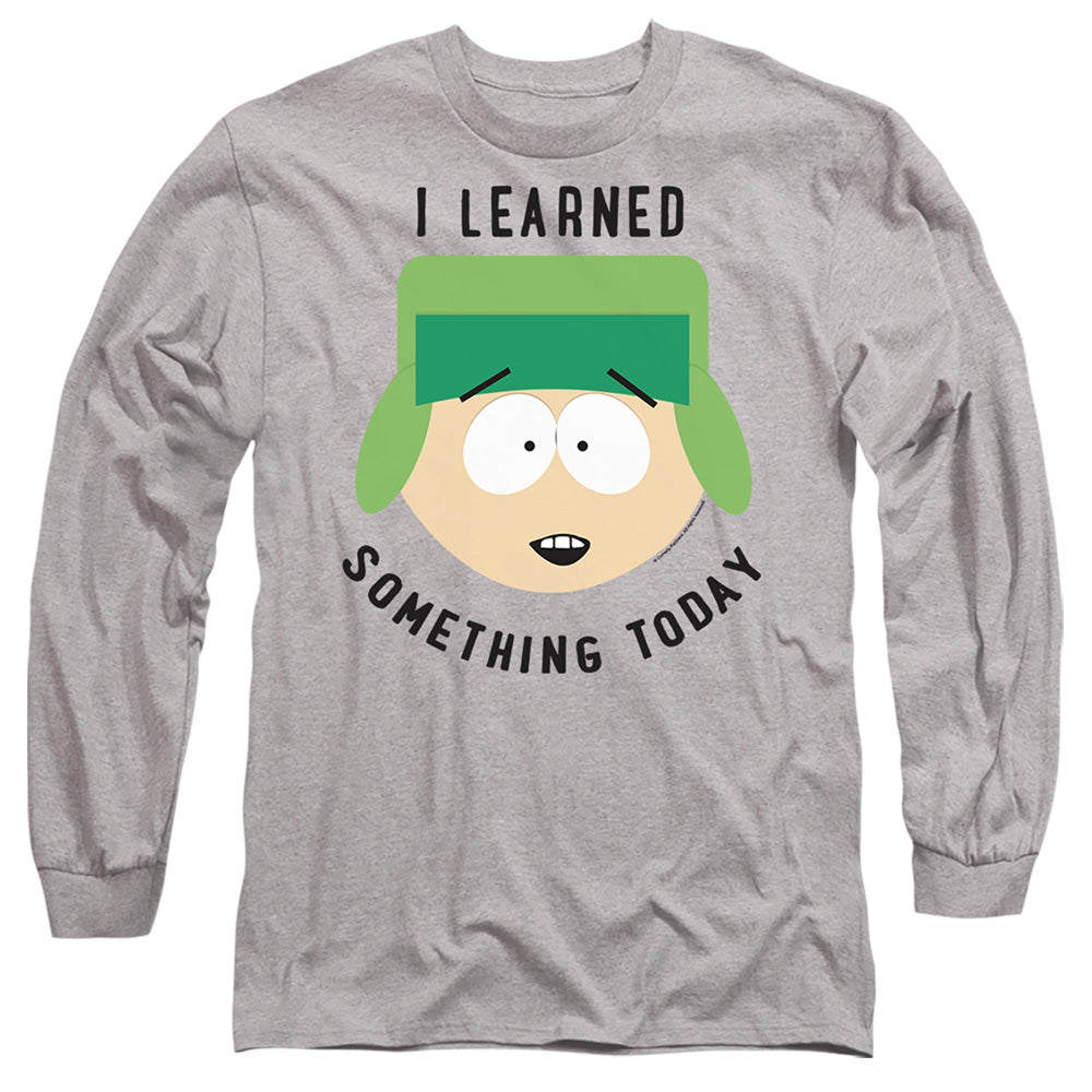 South Park I Learned Something Today Mens Long Sleeve Shirt Athletic Heather Officially Licensed