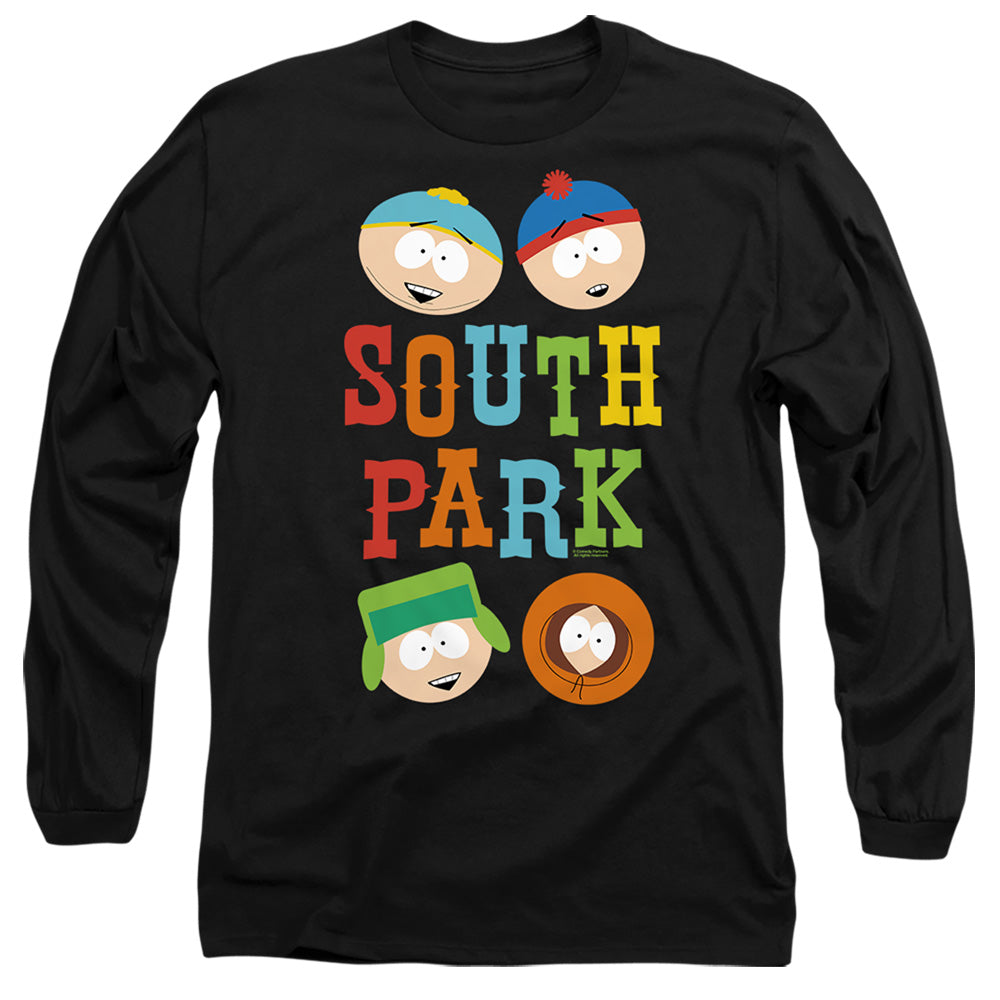 South Park Best Buds Mens Long Sleeve Shirt Black Officially Licensed