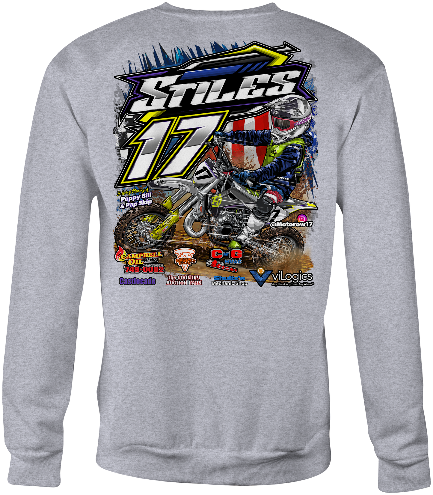 Stiles Racing Crewneck Sweatshirts