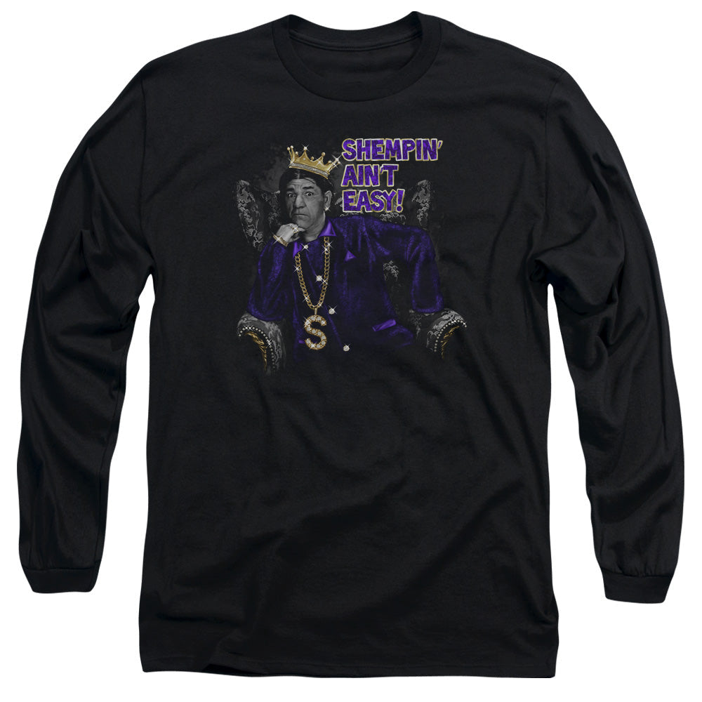 Three Stooges Shempin Mens Long Sleeve Shirt Black Officially Licensed