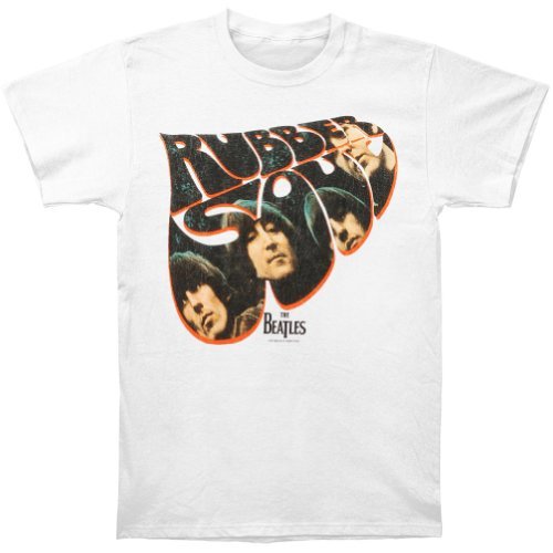 The Beatles Men'S The Beatles Rubber Soul T-Shirt, White, Small [T-Shirt] - Rock Band Apparel