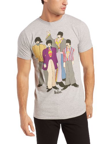 The Beatles Men'S The Beatles Submarine T-Shirt, Light Gray, Small [T-Shirt] - Rock Band Apparel