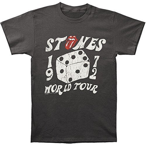 The Rolling Stones Men'S The Rolling Stones 1972 Dice Tour T-Shirt, Black, Medium [T-Shirt] - Rock Band Apparel