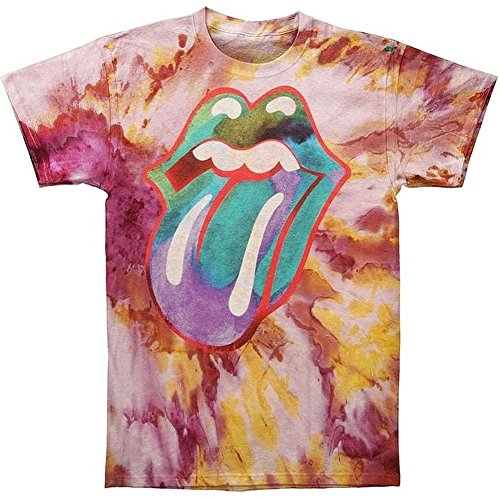 The Rolling Stones Rolling Stones Tongue Tie-Dye Ss Tee Small [T-Shirt]