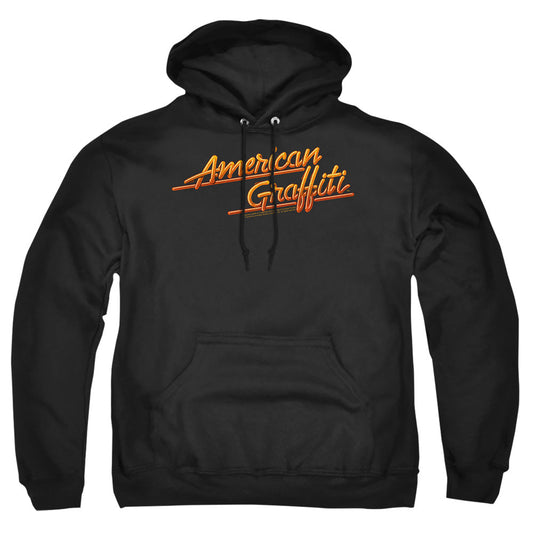 American Grafitti Neon Logo Mens Hoodie Black Officially Licensed