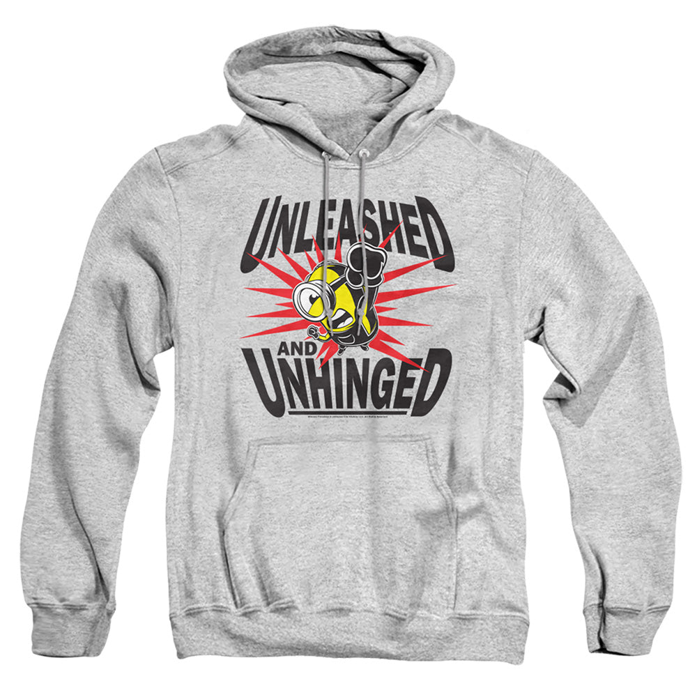 Minions Unleashed And Unhinged Mens Hoodie Athletic Heather