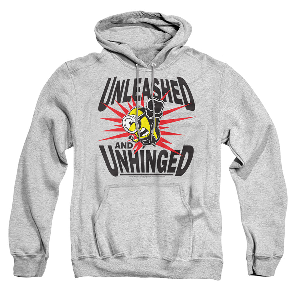 Minions Unleashed And Unhinged Mens Hoodie Athletic Heather