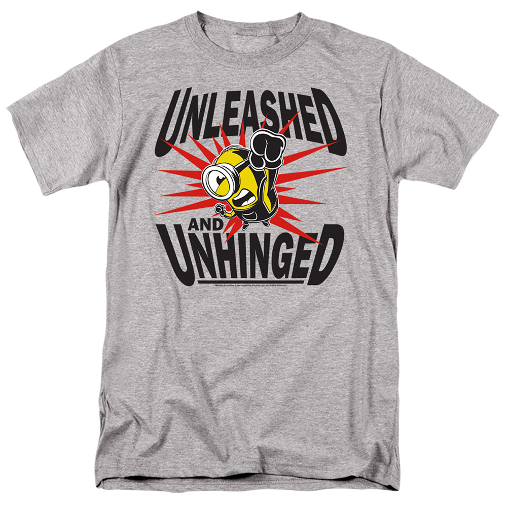 Minions Unleashed And Unhinged Mens T Shirt Athletic Heather