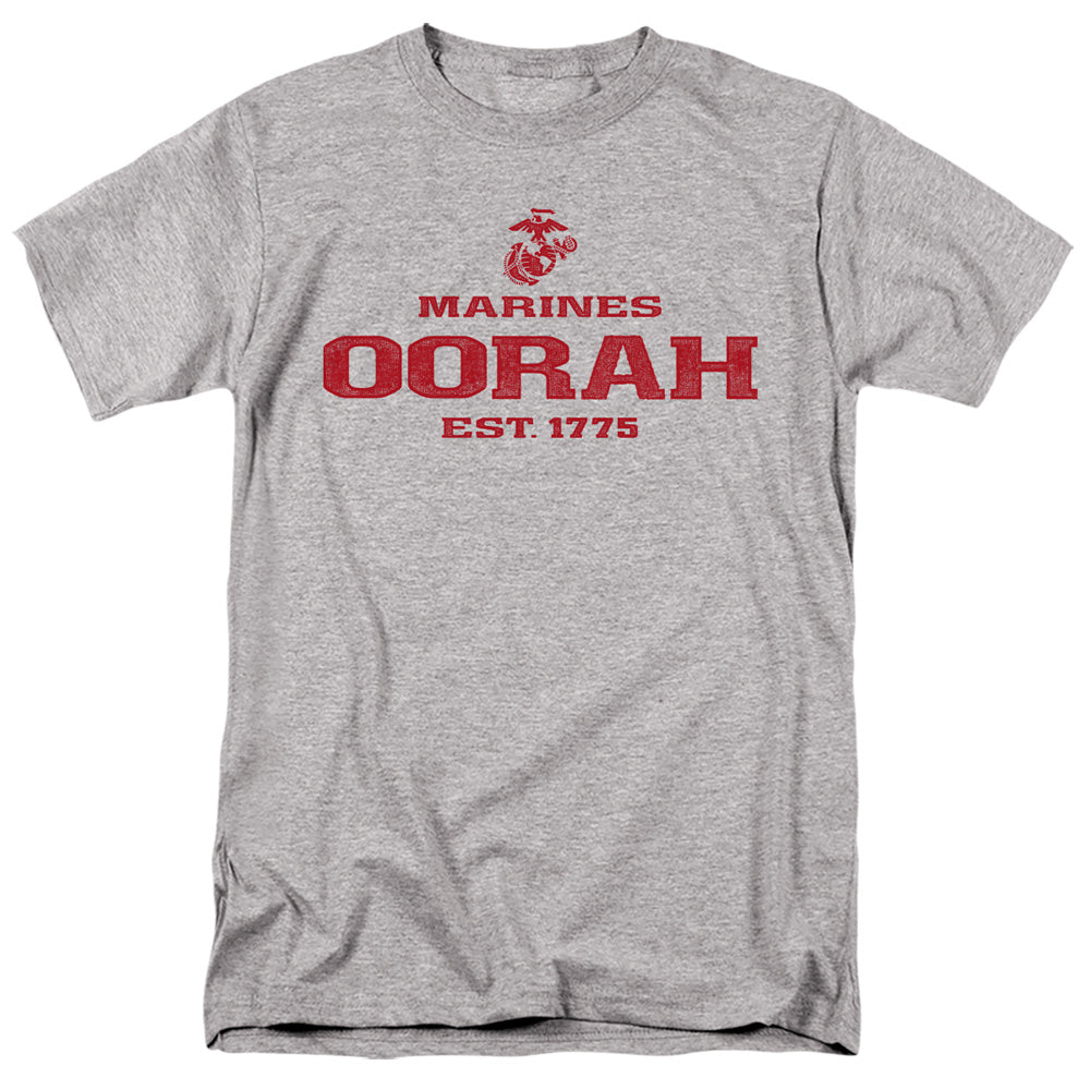 Us Marine Corps Oorah Mens T Shirt Athletic Heather Officially Licensed