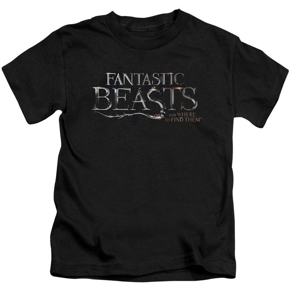 Fantastic Beasts Logo Juvenile Kids Youth T Shirt Black Officially Licensed