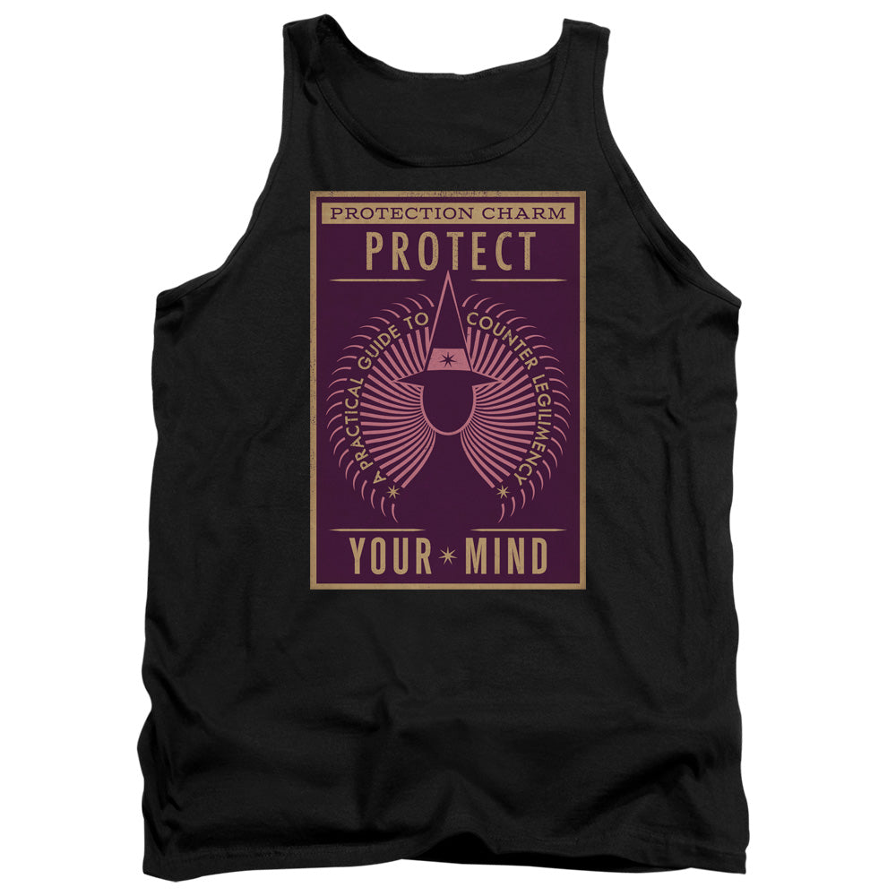 Fantastic Beasts Protect Your Mind Mens Tank Top Shirt Black Officially Licensed
