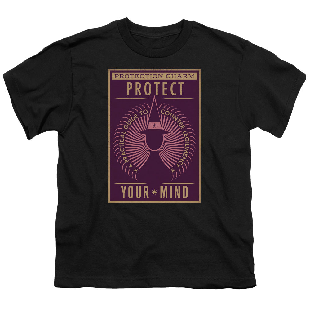 Fantastic Beasts Protect Your Mind Kids Youth T Shirt Black Officially Licensed