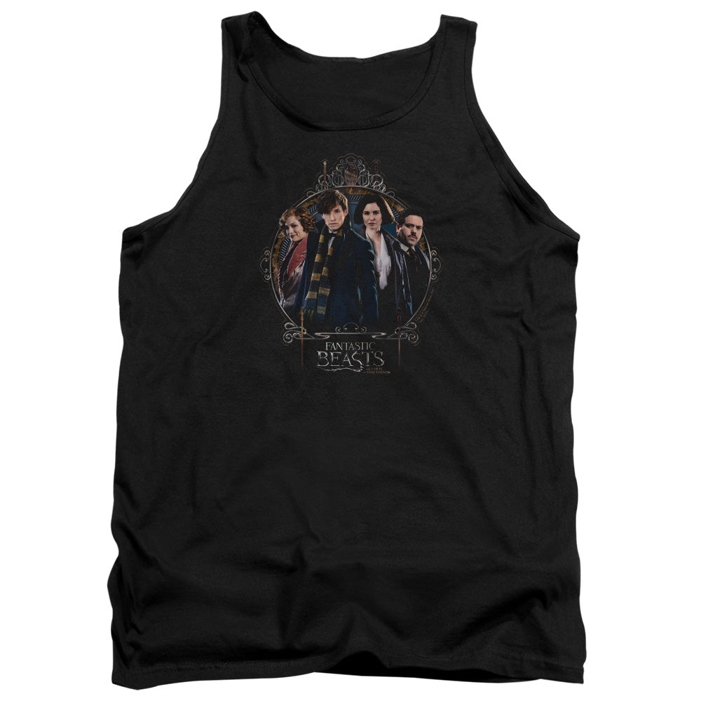 Fantastic Beasts Group Portrait Mens Tank Top Shirt Black Officially Licensed