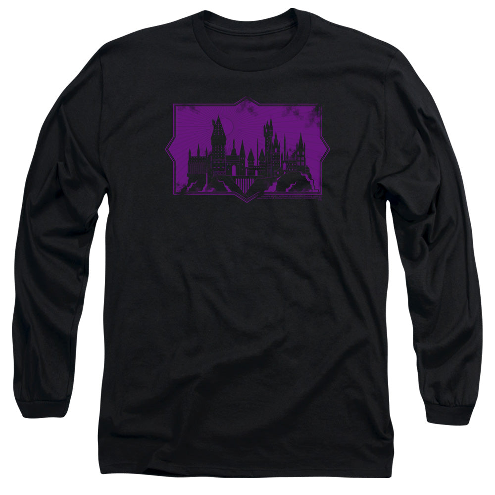 Fantastic Beasts 2 Hogwarts Silhouette Mens Long Sleeve Shirt Black Officially Licensed Officially Licensed