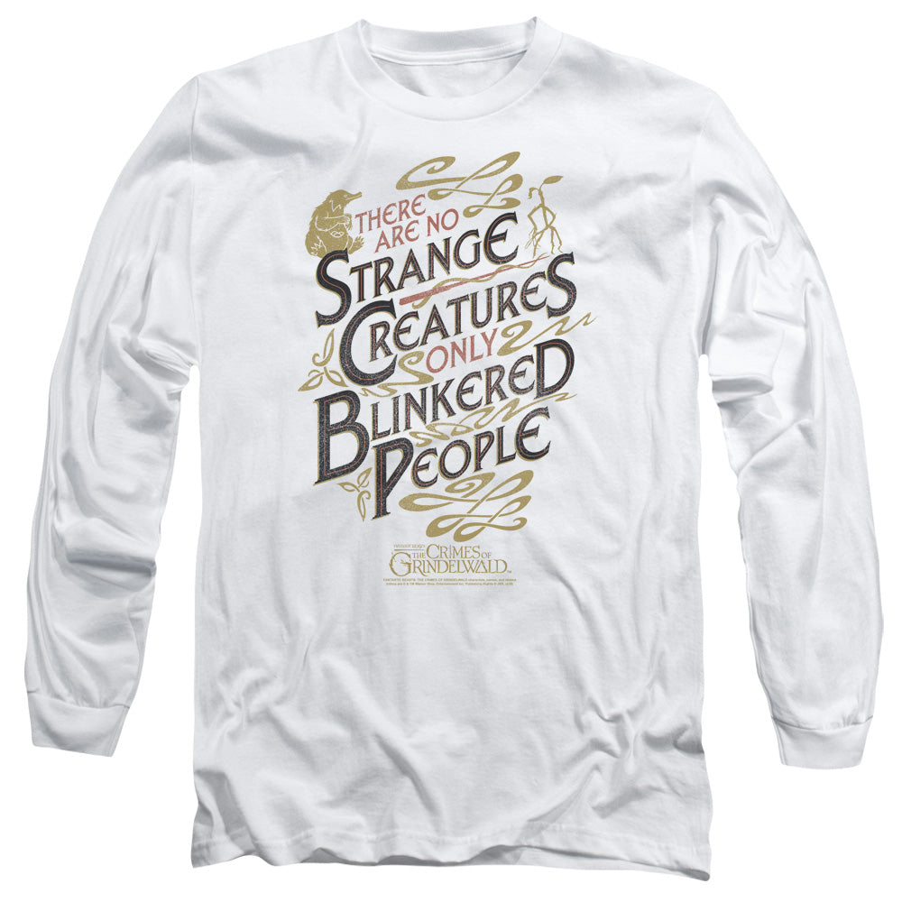 Fantastic Beasts 2 Blinkered People Mens Long Sleeve Shirt White Officially Licensed Officially Licensed