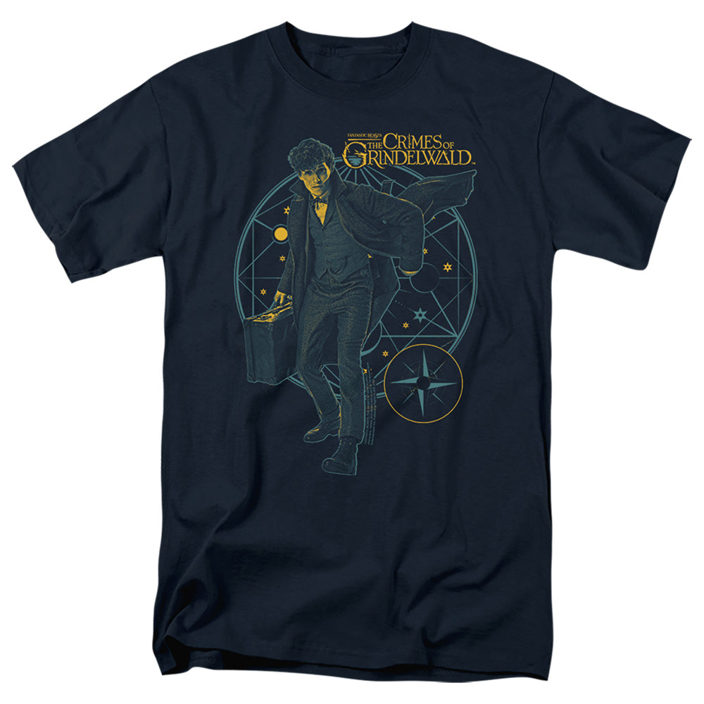 Fantastic Beasts 2 Suitcase Mens T Shirt Navy Officially Licensed