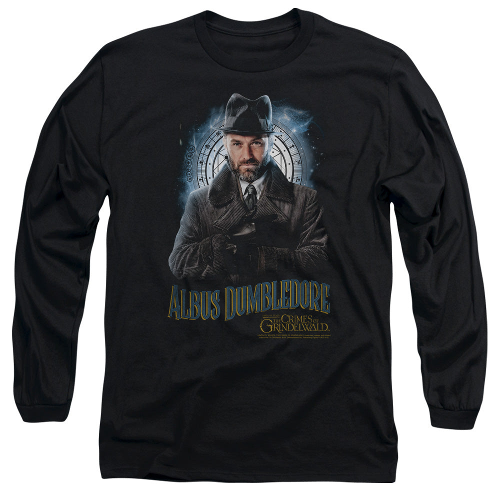 Fantastic Beasts 2 Dumbledore Mens Long Sleeve Shirt Black Officially Licensed Officially Licensed